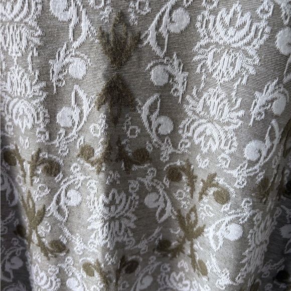 Rose+Olive 2X Floral Scoop Neck 3/4 Sleeve Top in Green Relaxed Lightweight Soft - Picture 5 of 12